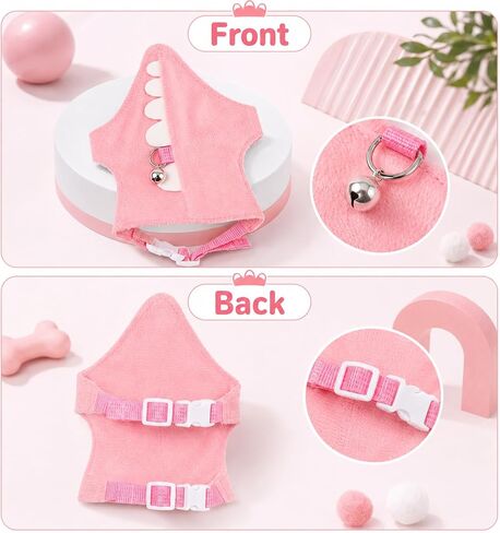 2 Pcs Ferret Harness and Leash Set, Ferret Harness, Blue and Pink in Kuwait