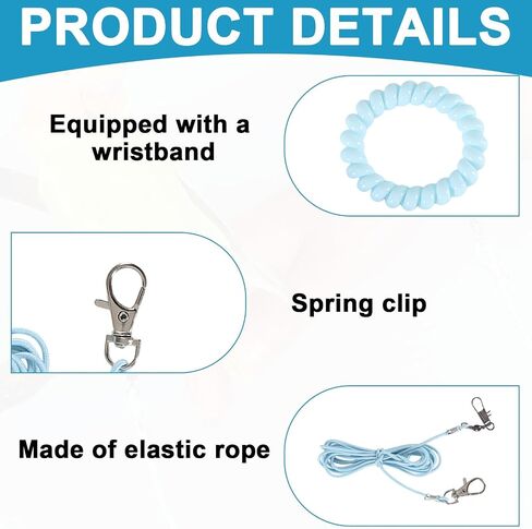 Parrot Flying Training Rope, 4 Size Bird Leash Foot Ring in Kuwait
