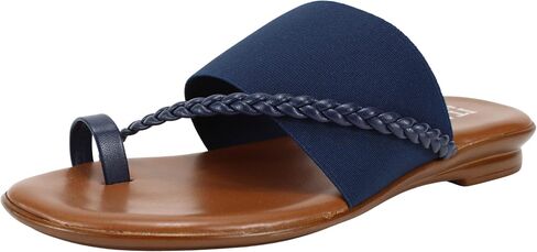ITALIAN Shoemakers Womens Cari Low Braided Strap Sandal for Women in Kuwait