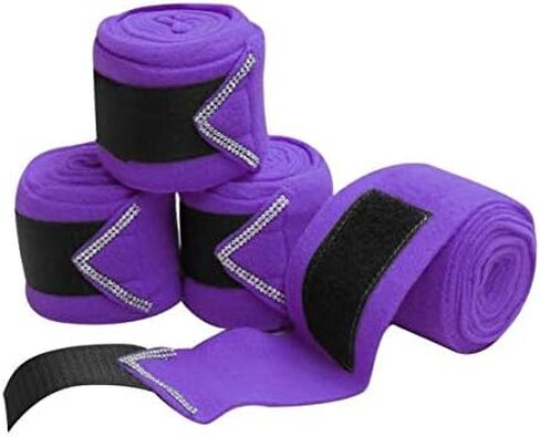 Fleece Polo Wraps w/Rhinestones in Kuwait