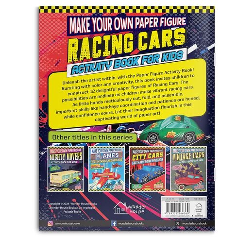 Make your own Paper Figure - Racing Cars (Activity Book for kids) in Kuwait