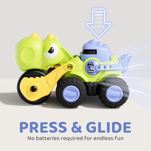 ALASOU Dinosaur Construction Car Toys for 2 Year Old Boy Birthday Gift in Kuwait
