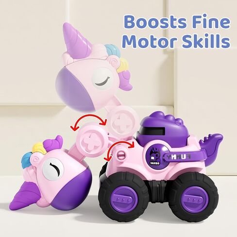 ALASOU Dinosaur Construction Car Toys for 2 Year Old Boy Birthday Gift in Kuwait
