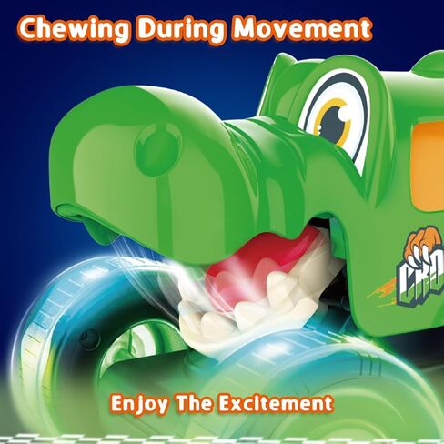 Kimicare 3 Pack Monster Truck Toy,Light Up Cars for Boys,Animal Toy Cars for Toddlers with Shark Bull Crocodile,Musical Press & Go Trucks for Kids,Christmas Birthday Gift for Boy in Saudi Arabia