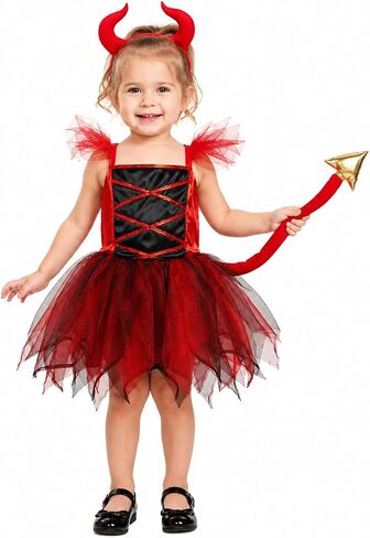 Petitebella Devil Costume Dress 1-12y in Kuwait