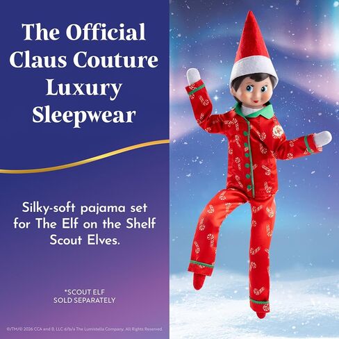 The Elf on the Shelf Claus Couture Candy Cane Pajama Set in Kuwait