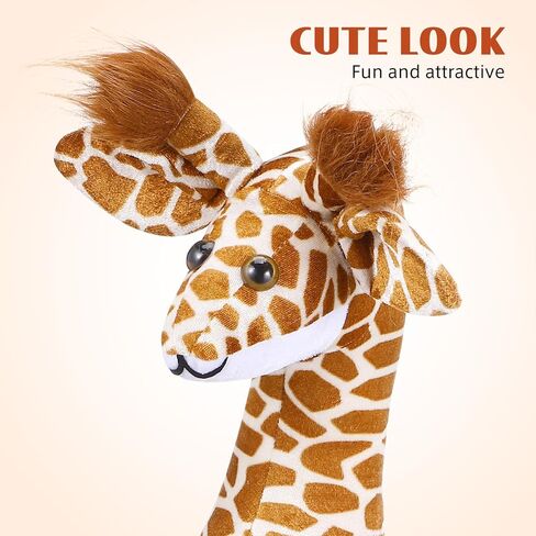SEWACC Giraffe Shaped Hat Interactive Animal Hat Performance Costume for Parent-Child, 20.47 x 7.87 x 7.87 Inch in Kuwait