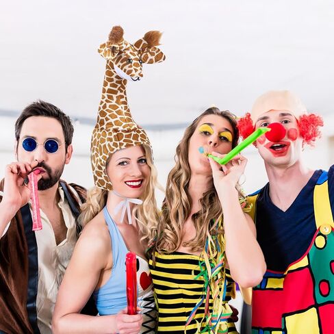 SEWACC Giraffe Shaped Hat Interactive Animal Hat Performance Costume for Parent-Child, 20.47 x 7.87 x 7.87 Inch in Kuwait