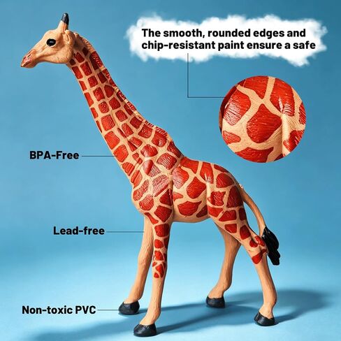 10 Pcs Realistic Large Wild Animal Figures for Kids 3+ in Kuwait