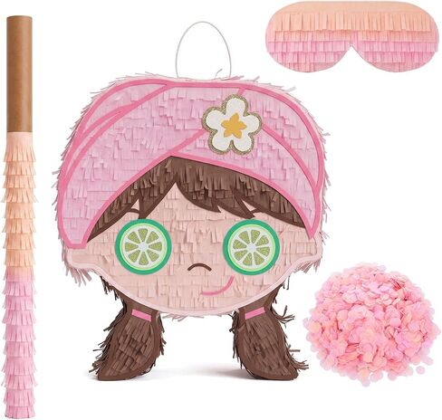 3 Pcs Spa Piñata for Girls with Stick and Blindfold in Kuwait