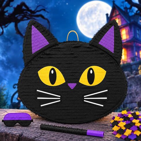 21 Inch Large Black Cat Pinata Kit in Kuwait