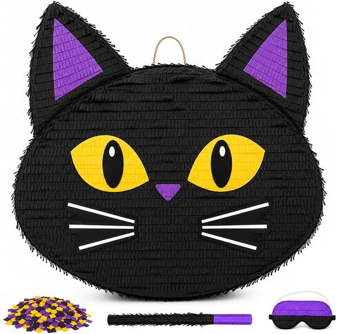 21 Inch Large Black Cat Pinata Kit in Kuwait