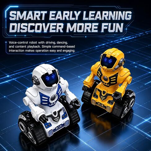 Voice Control Robot with Talking, Singing and Dancing(White) in Kuwait