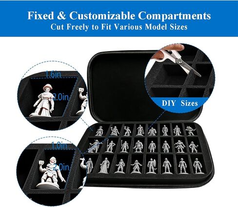 Storage Case for Collectible Figures,Hard EVA with Customizable Foam in Kuwait
