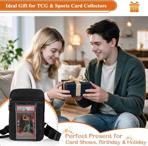 PainZieteg Graded Card Bag for PSA Slabs, Card Show Crossbody Display Case in Kuwait