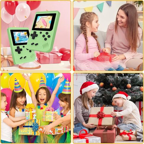 3.0 Inch IPS Screen with Mini Handheld Game Console, Built-in 400 Games, 1020mAh Rechargeable Battery Pocket Player Travel Games Arcade, Light Green in Kuwait
