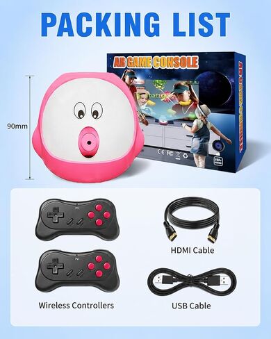 AR Motion Video Game Console for Kids, Built-in 100+ TV Games Plug and Play in Kuwait