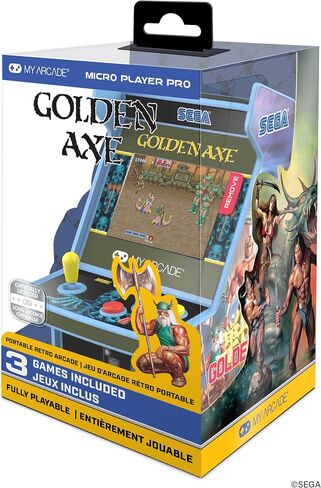 My Arcade Golden Axe Micro Player: 3 Retro Games in 1, Sega Classics in Kuwait