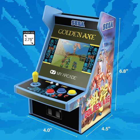 My Arcade Golden Axe Micro Player: 3 Retro Games in 1, Sega Classics in Kuwait