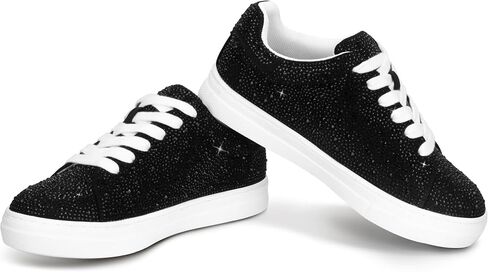 PARTY Women's Fashion Star Sneaker Lace Up Low Top Comfortable Cushioned Walking Shoes in Kuwait