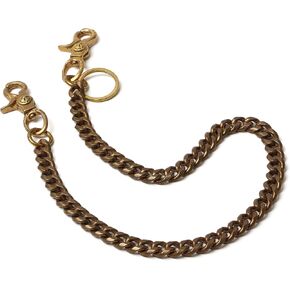 Ruth&Boaz Solid Brass Square Chain Biker Trucker Keychain Key Jean Wallet Chain in Saudi Arabia