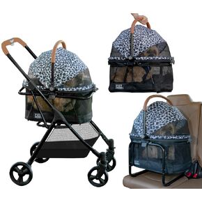 Pet Gear 3-in-1 Travel System View 360 Stroller, Charcoal Jaguar in Kuwait