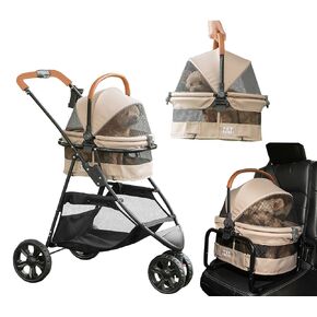 Pet Gear 3-in-1 Travel System View 360 Stroller, Ecru in Kuwait