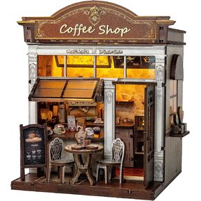 Book Nook Kit, DIY Miniature House Coffee Shop Dollhouse in Kuwait