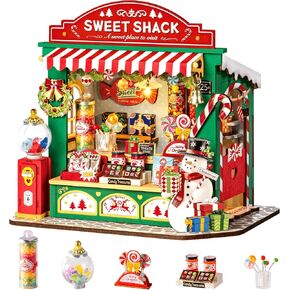 Rolife Christmas Candy Stand DIY Miniature Dollhouse Kit Gift for Adults in Kuwait