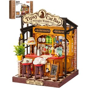 Rolife Tipsy Cat Bar DIY Miniature House Kit for Adults in Kuwait