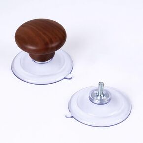 Wooden Mushroom Quilting Ruler Suction Cup Knob, Ergonomic Ruler Grip for Precise Cutting, Strong Suction Cup Handle for Quilters Sewing Patchwork Crafting Tools in Kuwait