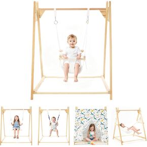 5-in-1 Baby and Toddler Foldable Swing Set in Kuwait
