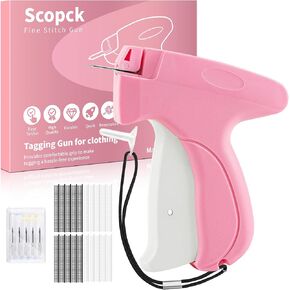 Stitch Gun for Clothes - Handheld Stitch Gun Quick Clothing Fixer - Tagging Gun - Includes 6 Needle, 1000 Black Fasteners & 1000 White Fasteners in Kuwait