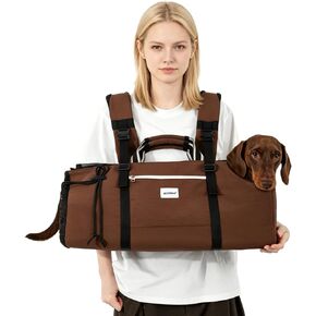 ETIAL Dachshund Carrier Backpack Long Body Ergonomic Dog Travel Bag with Extra Length Lumbar Support Waterproof Airline Approved Cat Carrier Backpack for Small Medium Pets in Kuwait