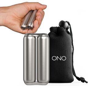 ONO Roller - Handheld Fidget Toy for Adults | Help Relieve Stress, Anxiety, Tension | Promotes Focus, Clarity | Compact, Portable Design (Natural, Full Size - Stainless Steel) in Kuwait