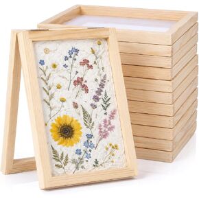 10 Pcs Paper Making Kit, 5x7" Wooden Frames with Mesh Double-Layer Mesh in Kuwait