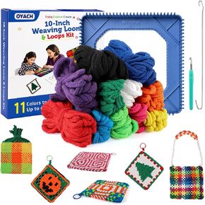 OYACH 7inch Cotton Potholder Metal Weaving Loom Loop,440 Potholder Loom Kit in Kuwait