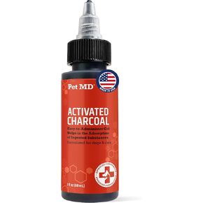 Pet MD Activated Charcoal for Dogs & Cats - First Aid for Ingestion - 60mL in Kuwait