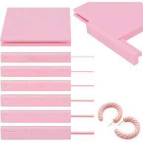Polymer Clay Bead Roller & Snake Maker, 6 Sizes Strip & Hoop Roller for DIY Earring Jewelry Making in Kuwait