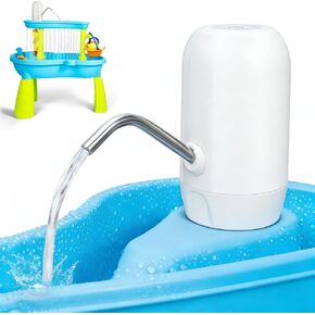 Water Table Pump, Continuous Kids Water Pump for Table, 3 Hours of Non-Stop Work Water Table Accessories Water Pump for Fun Summer Outdoor Water Toys Outside Water Play (White) in Kuwait