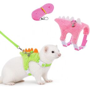 Ferret Harness and Leash Set 2 Pcs Dinosaur Shaped Ferret Harness in Kuwait