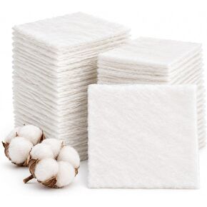 40 Pack 8 x 8'' Cotton Batting Squares for Quilting, 200 GSM in Kuwait