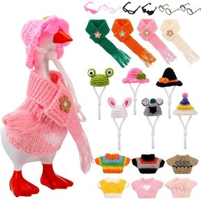 JATEBI 7 Inches Warm Desk Goose Keychain Outfits Mini Porch Goose Outfits in Kuwait