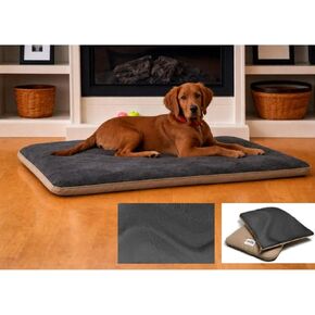WASH'N Zip Dog Bed, Fully Washable Rectangular Pet Mat, Patented Zip-Open Design, Polyester Fill (Leopard Print, X-Small) in Kuwait