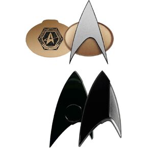 FAMETEK Star Trek TNG & Section 31 Bluetooth ComBadge Bundle | Wearable Communicator Badges with Calls, Texts & Authentic Chirp Sounds | Officially Licensed Star Trek Collectibles in Kuwait