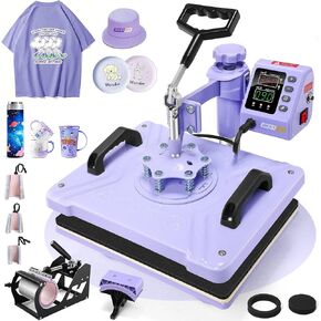 Whubefy Upgrade Heat Press,Multi Sublimation Machine 15"x12"(Black5) in Kuwait