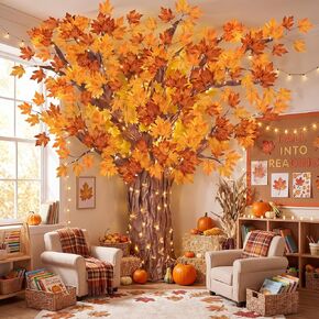 AmazingSpark 3D Fall Classroom Tree Bulletin Board Decor DIY Maple Tree Set in Kuwait