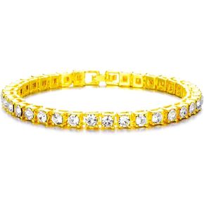 HH BLING EMPIRE 14K أساور الذهب والفضة الماس للتنس والربط الكوبي سوار للرجال والنساء الهيب هوب مجوهرات in Kuwait