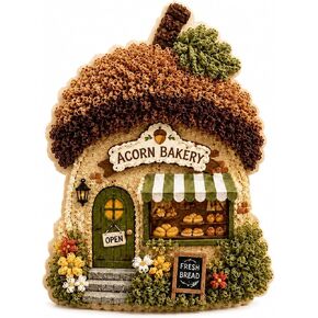 Whimsical Village 3D Fabric Poke Art Kit 6" DIY Arts & Crafts for Adults (Christmas-A) in Kuwait