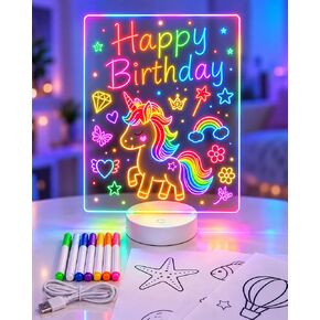 LED Drawing Board for Kids Ages 3-12, Light Up Doodle Writing Pad Art Kits in Kuwait